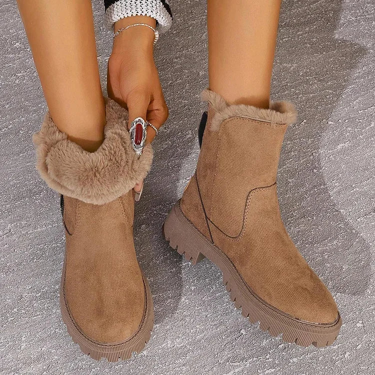 Sofia | Bottes orthopédiques en peluche pour l'automne