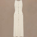 Bodycon checked sleeveless dress