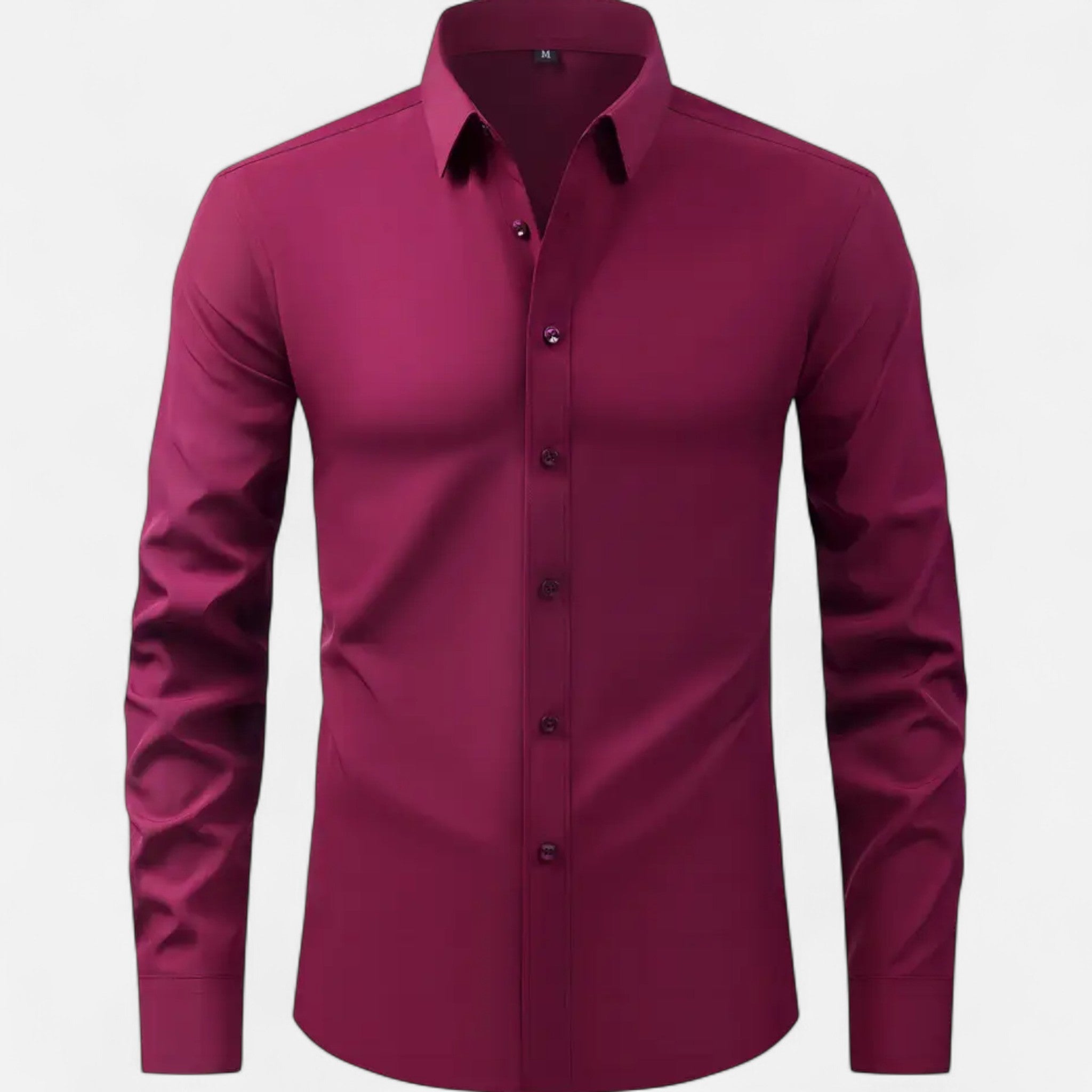 Men's Slim Fit Stretch Long Sleeve Shirt