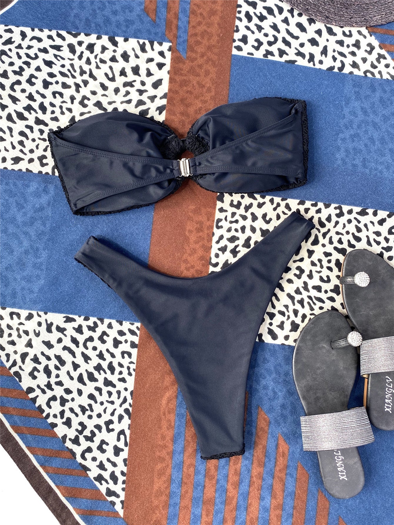 Two-piece bandeau swimsuit