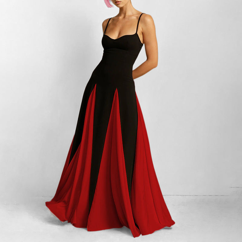 Solid color high-waisted wrap dress