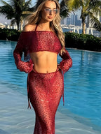 Thelma — Ensemble trois pièces vert 2pcs