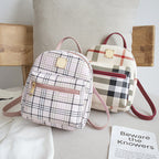 Petit sac à dos à imprimé à carreaux