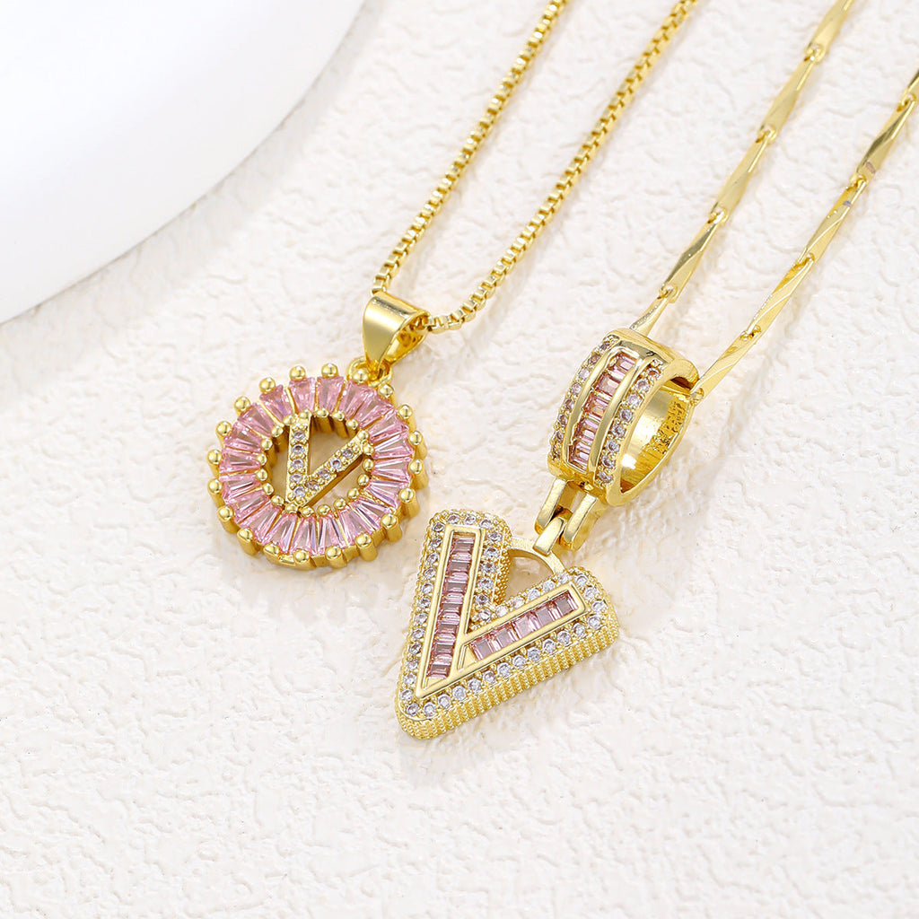 Collier pendentif lettre de l'alphabet - Chic&Shines