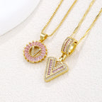 Collier pendentif lettre de l'alphabet - Chic&Shines