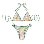 Mila — Green wrap two-piece bikini