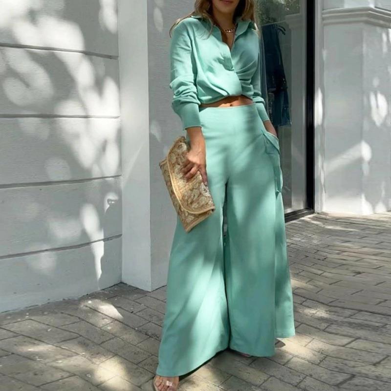 Ensemble haut manche longue et bas ample - Chic&Shines
