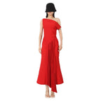 Robe longue plissée taille haute — Élégance intemporelle