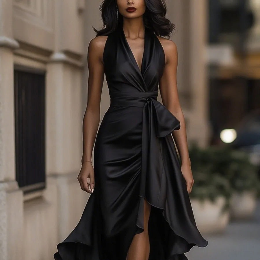 Robe courte glamour décolleté - Chic&Shines