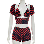 Ensemble pois chic — Short et débardeur coordonné