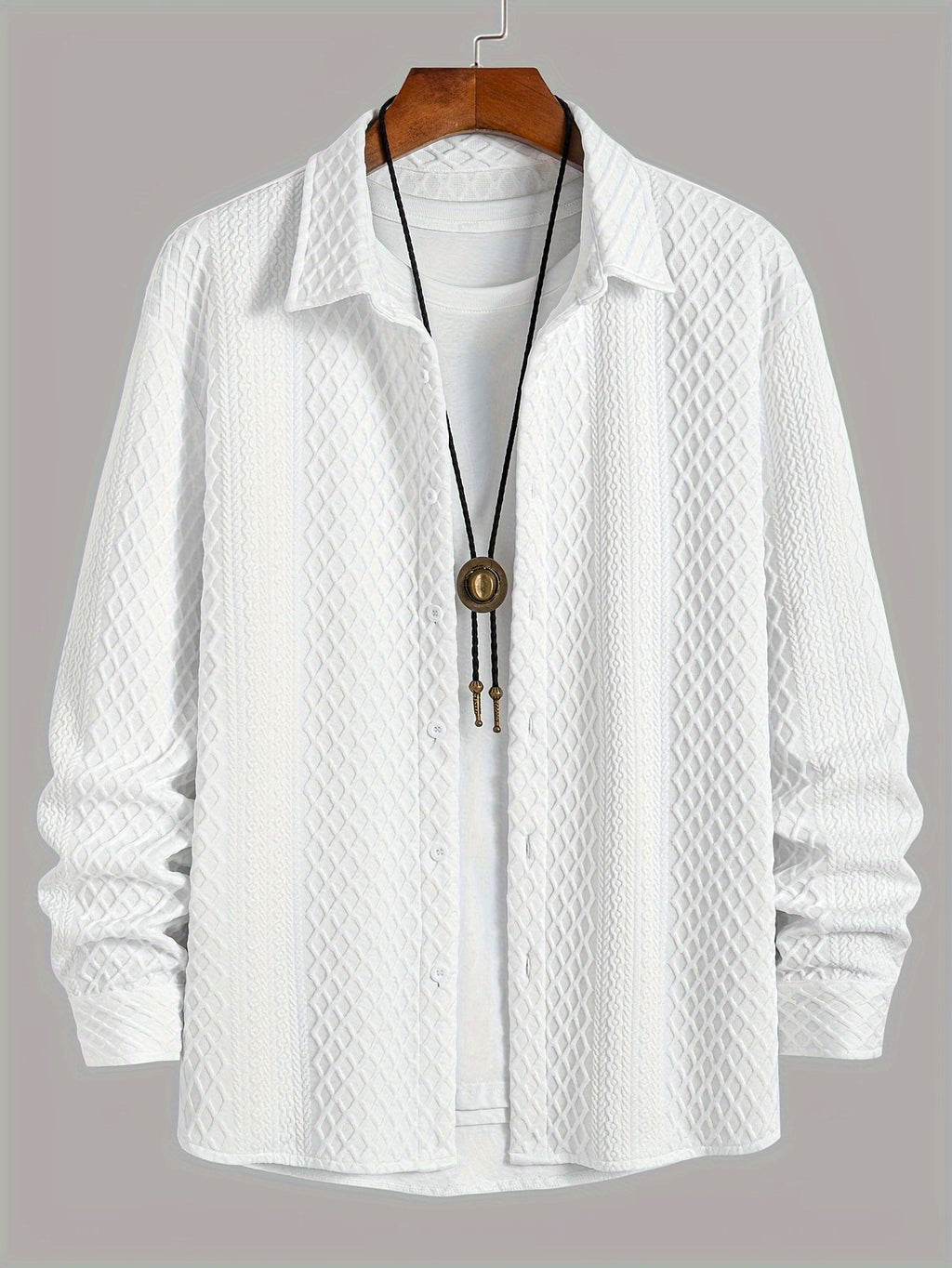 Chemise stretch en tricot pour hommes - Confort moderne avec une touche classique