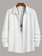 Chemise stretch en tricot pour hommes - Confort moderne avec une touche classique