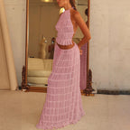 Ensemble deux pièces haut et jupe sans manches sexy - Chic&Shines