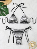 Xena — Bikini deux-pièces fendu orange