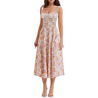 Robe dos nu à imprimé floral – Style élégant et sensuel