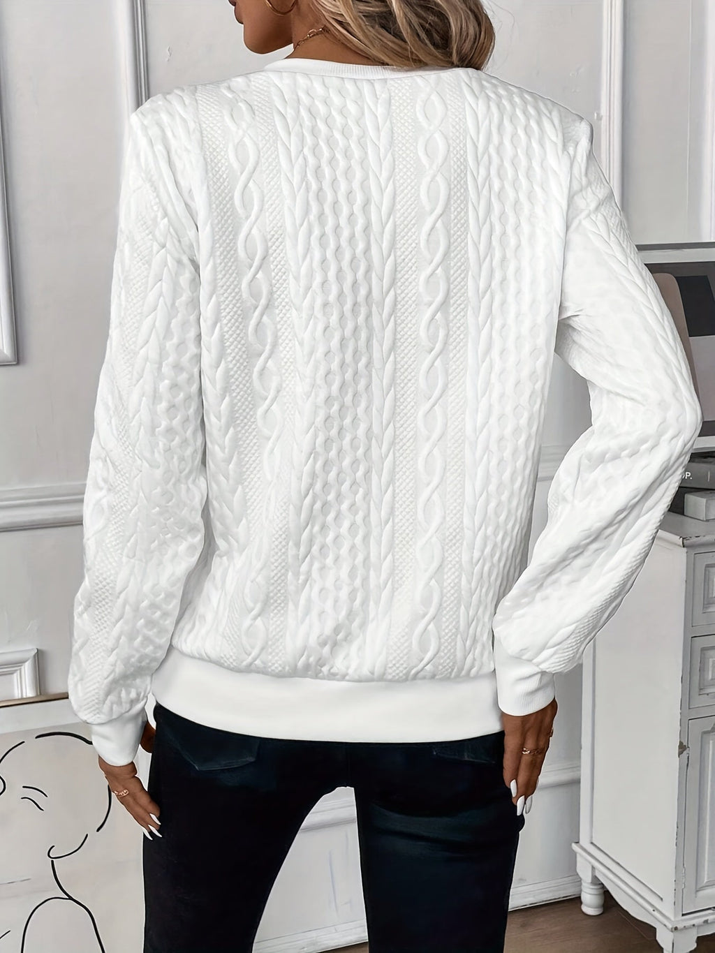 Pull tricoté élégant pour l'automne