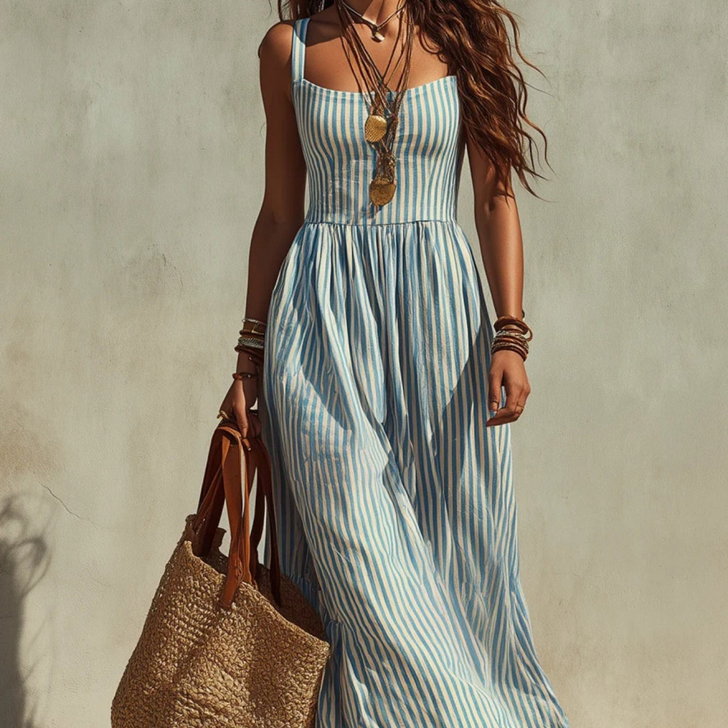 Flowy polyester dress