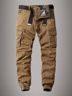 Men's Paweł Cargo Joggers – Stylish Embroidered Multi-Pocket Pants