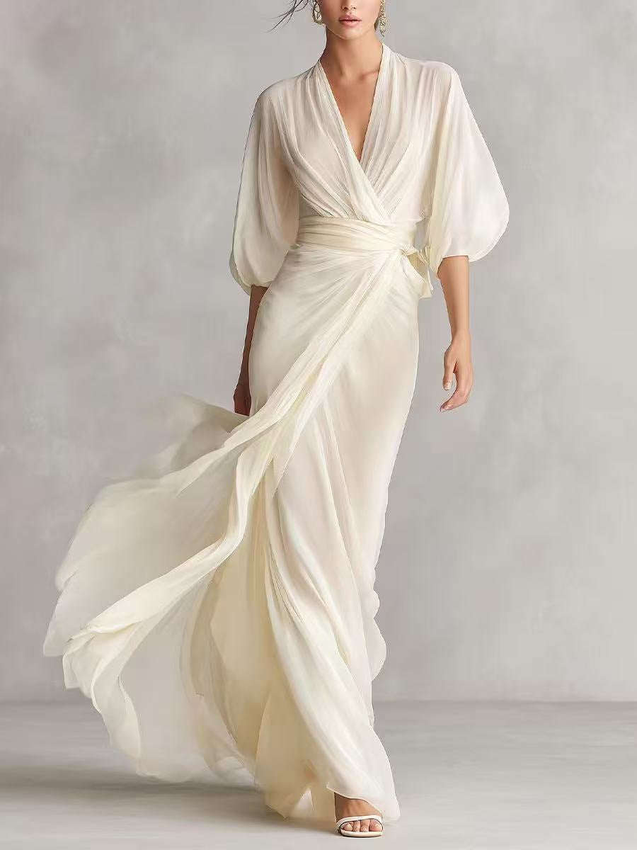 Robe longue épurée — Élégance intemporelle