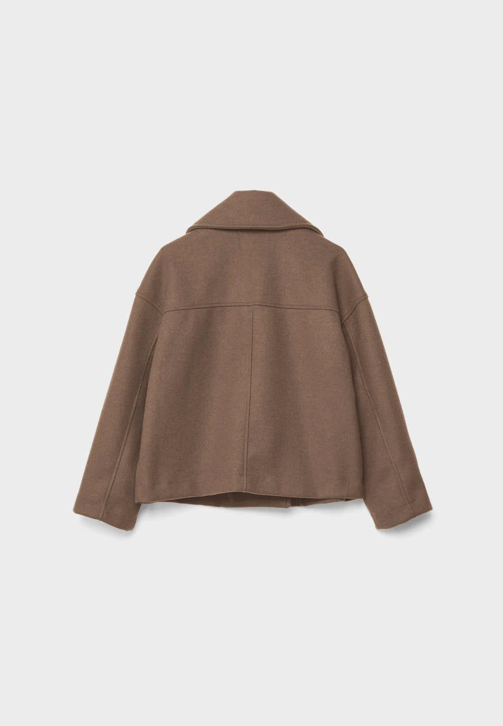 Manteau court pour femme avec double rangée de boutons et design intemporel