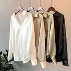 Fifine | Chemise en soie pour femme | Élégante, luxueuse & polyvalente | Parfaite pour l'automne