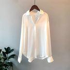Fifine | Chemise en soie pour femme | Élégante, luxueuse & polyvalente | Parfaite pour l'automne