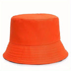 Chapeau bob orange vif, style tendance, accessoire de mode unisexe, idéal pour l'été et les activités en plein air.