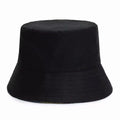Chapeau bob noir en tissu, design classique et minimaliste, idéal pour la mode urbaine et les tenues décontractées. Accessoire tendance et polyvalent.