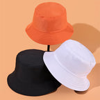 Chapeau Bob Noir Unisexe en Coton pour Toutes Saisons