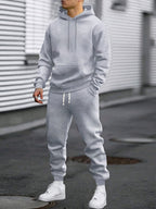 Ensemble de sport pour homme | Sweat à capuche et pantalon de jogging | Confortable et respirant | Printemps/Automne