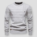 Men's classic crew neck sweater, combining modern style and lasting comfort