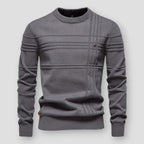 Men's classic crew neck sweater, combining modern style and lasting comfort