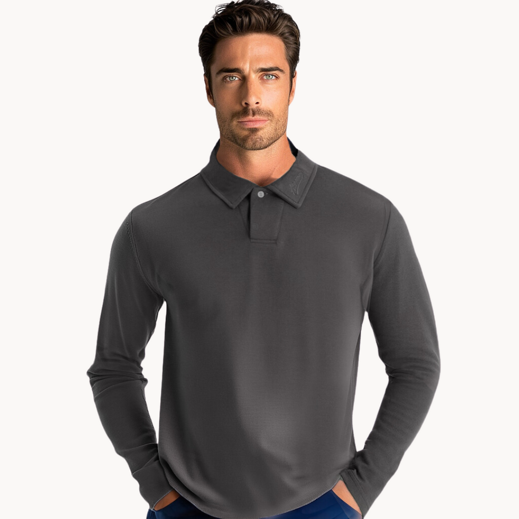Men's Polo Shirt | Long Sleeve Shirt | Timeless Comfort and Elegant Style