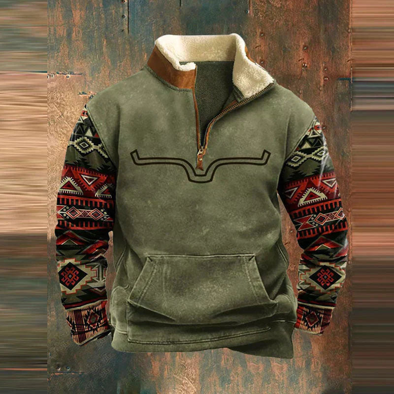 Men's Jumpers | Warm Vintage Jumper | Casual Jumper with Zipper