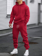 Ensemble de sport pour homme | Sweat à capuche et pantalon de jogging | Confortable et respirant | Printemps/Automne