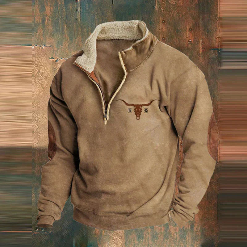 Men's Jumpers | Warm Vintage Jumper | Casual Jumper with Zipper