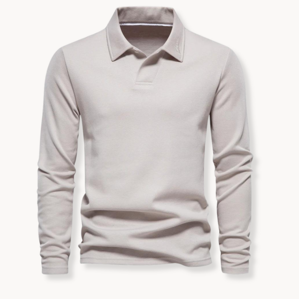 Men's Polo Shirt | Long Sleeve Shirt | Timeless Comfort and Elegant Style