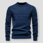 Men's classic crew neck sweater, combining modern style and lasting comfort