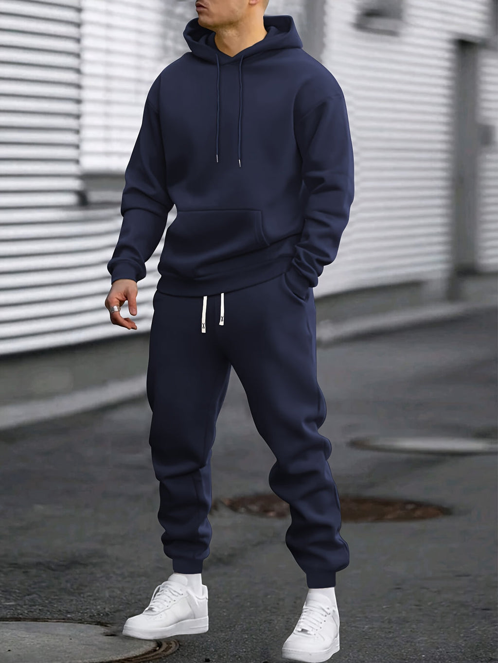Ensemble de sport pour homme | Sweat à capuche et pantalon de jogging | Confortable et respirant | Printemps/Automne