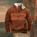 Men's Jumpers | Warm Vintage Jumper | Casual Jumper with Zipper