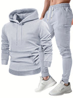 Ensemble de sport pour homme | Sweat à capuche et pantalon de jogging | Confortable et respirant | Printemps/Automne