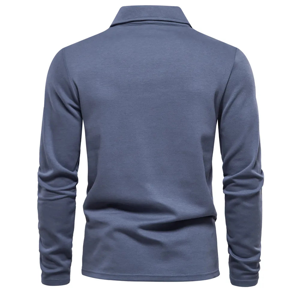 Men's Polo Shirt | Long Sleeve Shirt | Timeless Comfort and Elegant Style
