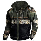 Veste d'hiver pour hommes | Sweat à capuche avec fermeture éclair | Design unique et confort décontracté