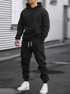 Ensemble de sport pour homme | Sweat à capuche et pantalon de jogging | Confortable et respirant | Printemps/Automne