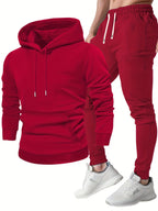 Ensemble de sport pour homme | Sweat à capuche et pantalon de jogging | Confortable et respirant | Printemps/Automne
