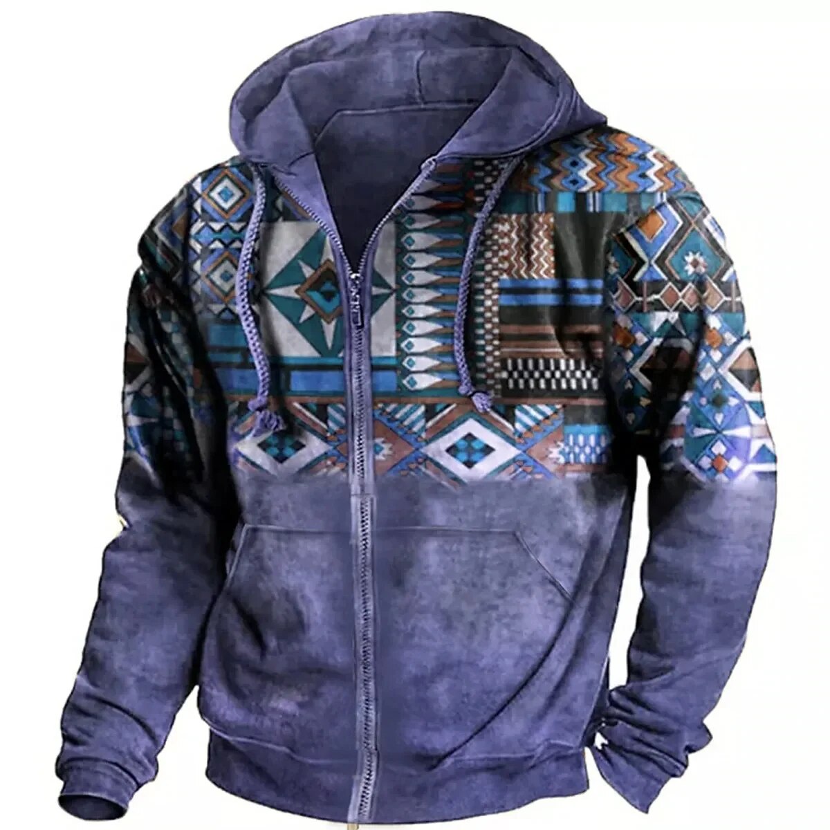 Veste d'hiver pour hommes | Sweat à capuche avec fermeture éclair | Design unique et confort décontracté