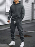 Ensemble de sport pour homme | Sweat à capuche et pantalon de jogging | Confortable et respirant | Printemps/Automne