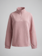 Women's Half-Zip Ribbed Pullover – Soft, Casual, and Perfect for Everyday Wear