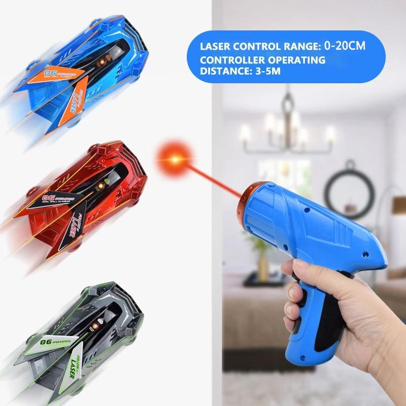 Voiture télécommandée à laser pour grimper aux murs