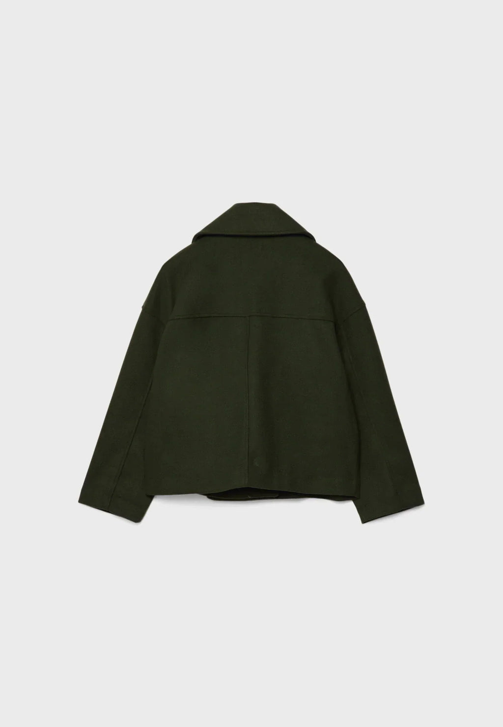 Manteau court pour femme avec double rangée de boutons et design intemporel